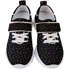 Abstract Texture Kids  Velcro Strap Shoes