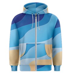 Illustrations Waves Line Rainbow Men s Zipper Hoodie