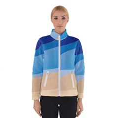 Illustrations Waves Line Rainbow Women s Bomber Jacket