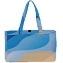 Illustrations Waves Line Rainbow Canvas Work Bag View1