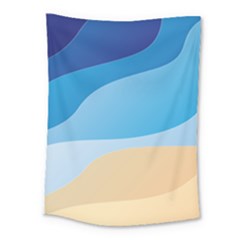 Illustrations Waves Line Rainbow Medium Tapestry