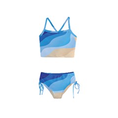 Illustrations Waves Line Rainbow Girls  Tankini Swimsuit