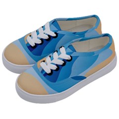 Illustrations Waves Line Rainbow Kids  Classic Low Top Sneakers by anzea