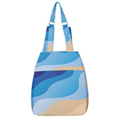 Illustrations Waves Line Rainbow Center Zip Backpack