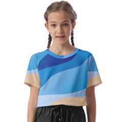 Illustrations Waves Line Rainbow Kids  Basic T-shirt by anzea