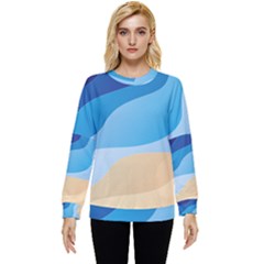 Illustrations Waves Line Rainbow Hidden Pocket Sweatshirt