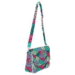 Pattern Leaves Background Nature Shoulder Bag With Back Zipper by Proyonanggan