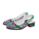 Pattern Leaves Background Nature Women s Classic Slingback Heels View2