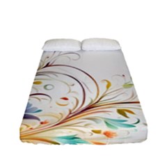 Flower Blau Fitted Sheet (full/ Double Size) by 2607694c