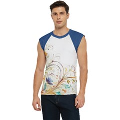 Flower Blau Men s Raglan Cap Sleeve T-shirt by 2607694c