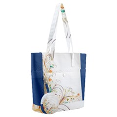 Flower Blau Everyday Shoulder Bag With Pouch Bag