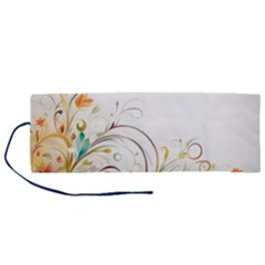 Flower Blau Roll Up Canvas Pencil Holder (m) by 2607694c