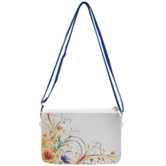 Flower Blau Double Gusset Crossbody Bag by 2607694c