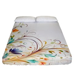 Flower Fitted Sheet (california King Size) by 2607694c