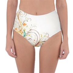 Flower Reversible High-waist Bikini Bottoms by 2607694c