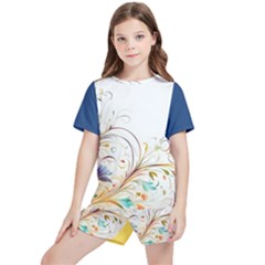 Flower Kids  T-shirt And Sports Shorts Set by 2607694c