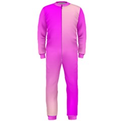 Gradient Pink - Pastel Yellow Pink Rosa Onepiece Jumpsuit (men) by 2607694c