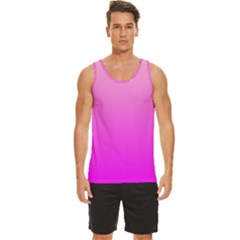 Gradient Pink - Pastel Yellow Pink Rosa Men s Wide Collar Tank Top by 2607694c