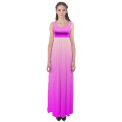 Gradient Pink - Pastel Yellow Pink Rosa Empire Waist Maxi Dress by 2607694c