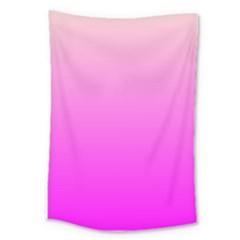 Gradient Pink - Pastel Yellow Pink Rosa Large Tapestry