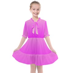 Gradient Pink - Pastel Yellow Pink Rosa Kids  All Frills Chiffon Dress by 2607694c