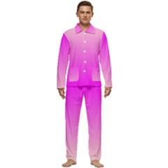 Gradient Pink - Pastel Yellow Pink Rosa Men s Long Sleeve Velvet Pocket Pajamas Set by 2607694c