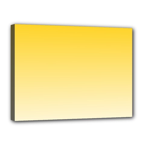 Gradient  Green, Yellow Canvas 16  X 12  (stretched) by 2607694c