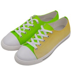 Gradient  Green, Yellow Men s Low Top Canvas Sneakers by 2607694c