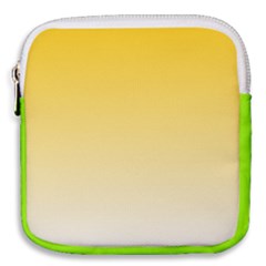 Gradient  Green, Yellow Mini Square Pouch by 2607694c