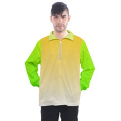 Gradient  Green, Yellow Men s Half Zip Pullover