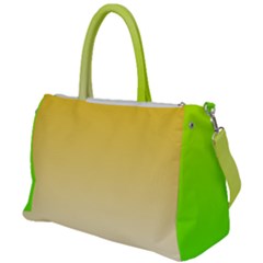 Gradient  Green, Yellow Duffel Travel Bag by 2607694c