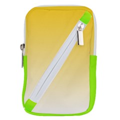 Gradient  Green, Yellow Belt Pouch Bag (large) by 2607694c