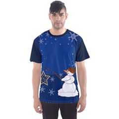 Snowman Men s Sport Mesh T-shirt