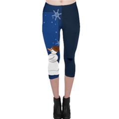 Snowman Capri Leggings 