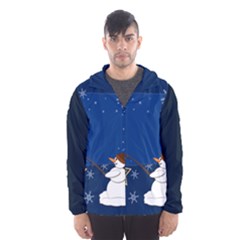 Snowman Men s Hooded Windbreaker