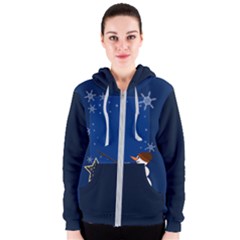 Snowman Women s Zipper Hoodie