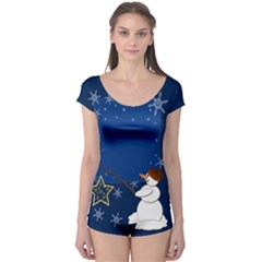 Snowman Boyleg Leotard 