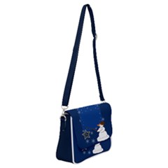 Snowman Shoulder Bag With Back Zipper