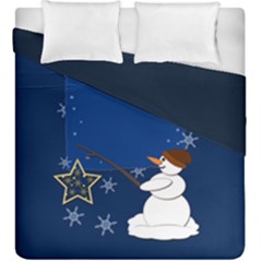 Snowman Duvet Cover Double Side (king Size)