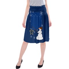 Snowman Midi Beach Skirt