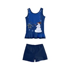 Snowman Kids  Boyleg Swimsuit