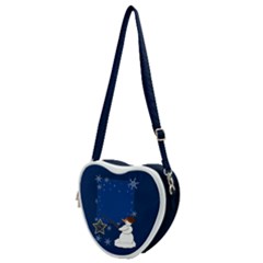 Snowman Heart Shoulder Bag