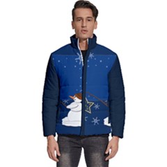 Snowman Men s Puffer Bubble Jacket Coat