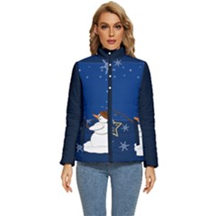 Snowman Women s Puffer Bubble Jacket Coat by 2607694c