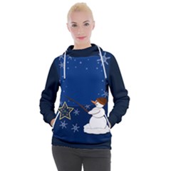 Snowman Women s Hooded Pullover