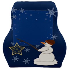 Snowman Car Seat Velour Cushion 