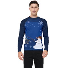 Snowman Men s Long Sleeve Rash Guard