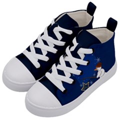 Snowman Kids  Mid-top Canvas Sneakers