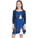 Snowman Kids  Quarter Sleeve Skater Dress View1