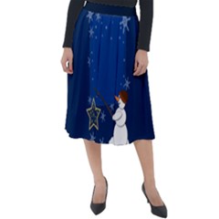 Snowman Classic Velour Midi Skirt  by 2607694c